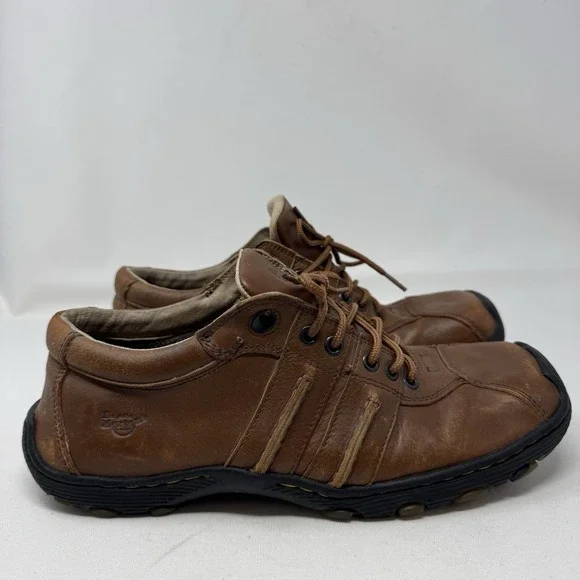 Dr Martens 90s Y2K Air Wair Brown Leather Shoes Mens 10 EU 43 Womans 11 Classic - Picture 1 of 10